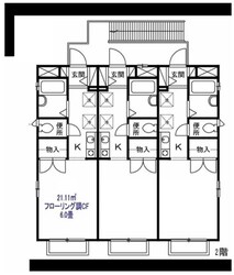 狭山市駅 徒歩5分 2階の物件間取画像